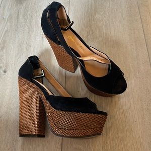 Black sandal Platform Luiza Barcelos